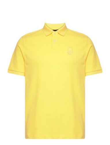 Ocean Polo Sport Polos Short-sleeved Yellow Sail Racing