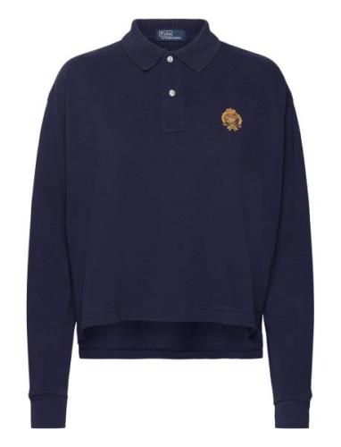 Pique Polo Shirt Tops T-shirts & Tops Polos Navy Polo Ralph Lauren