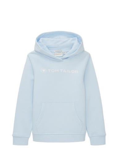 Tom Tailor Printed Sweatshirt Blå