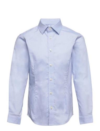 Jack & J S Jprparma Shirt L/S Noos Jnr Blå