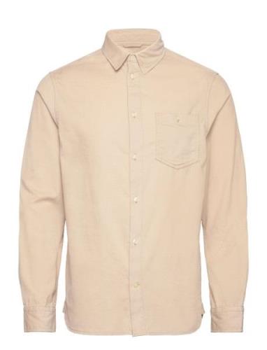 Regular Fit 26-Wales Corduroy Shir Tops Shirts Casual Beige Knowledge ...