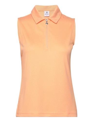 Peoria Sl Polo Shirt Tops T-shirts & Tops Polos Orange Daily Sports