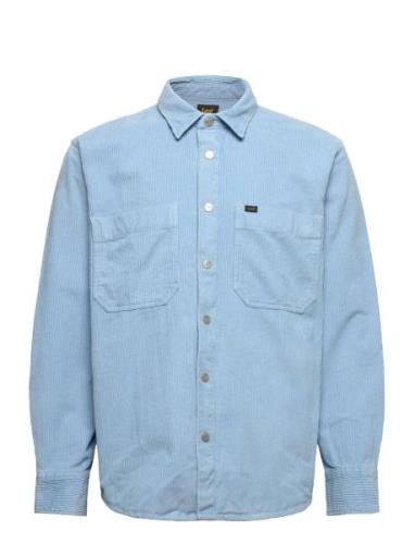 Seasonal Overshirt Tops Overshirts Blue Lee Jeans