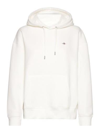 GANT Rel Shield Hoodie Vit