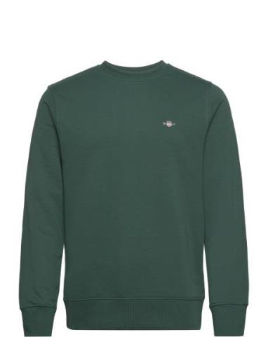 GANT Reg Shield C-Neck Sweat Grön