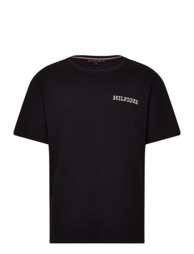 Ss Tee Tops T-shirts Short-sleeved Black Tommy Hilfiger