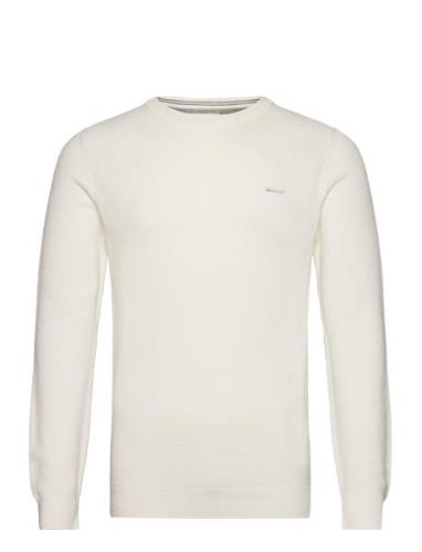 GANT Cotton Pique C-Neck Kräm