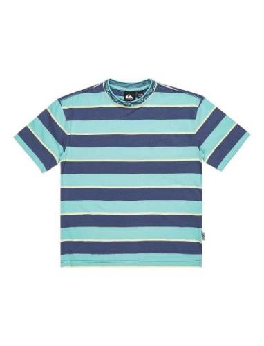 Stripe Tee Yth Tops T-shirts Short-sleeved Blue Quiksilver