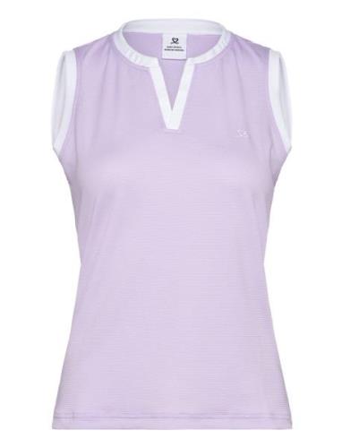 Massy Sl Polo Shirt Tops T-shirts & Tops Polos Purple Daily Sports