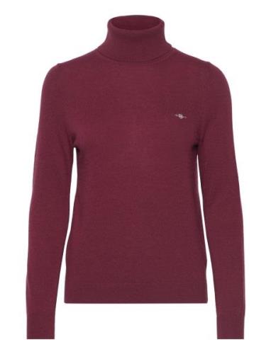 Extrafine Rollneck Tops Knitwear Turtleneck Red GANT