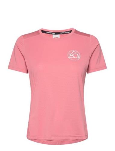 Vilde Active Tee Sport T-shirts & Tops Short-sleeved Pink Kari Traa