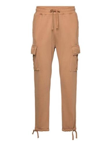 Relaxed Cargo Joggers Bottoms Sweatpants Beige Superdry