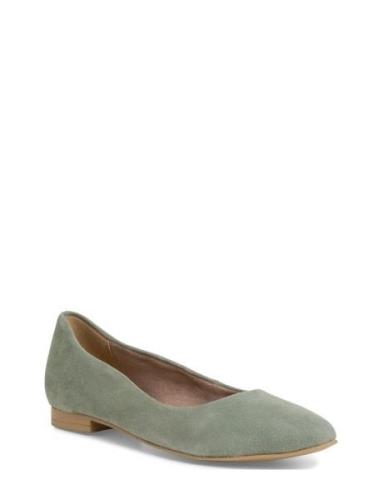 Woms Ballerina Ballerinaskor Ballerinas Green Tamaris