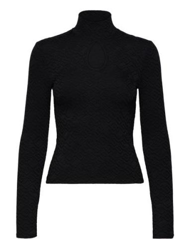Ls Clio Top Tops Knitwear Jumpers Black GUESS Jeans