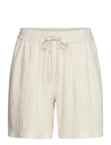 Sc-Alema Bottoms Shorts Casual Shorts Cream Soyaconcept