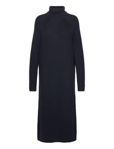 Heavy Knit Dresses Knälång Klänning Navy Marc O'Polo