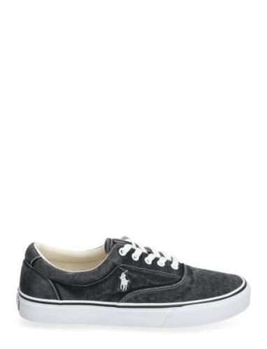 Keaton Washed Canvas Sneaker Låga Sneakers Black Polo Ralph Lauren