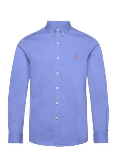 Polo Ralph Lauren Slim Fit Garment-Dyed Twill Shirt Blå