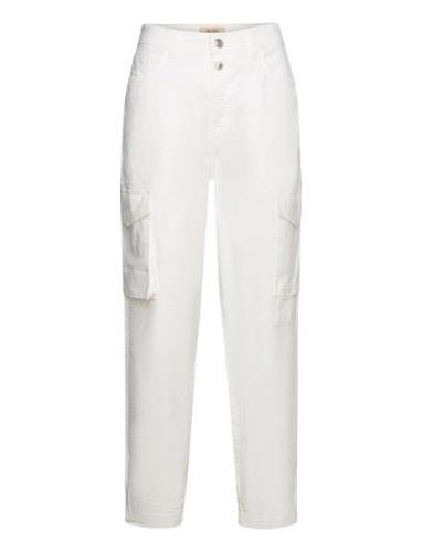 Mmadeline Rosita Cargo Pant Bottoms Trousers Cargo Pants White MOS MOS...