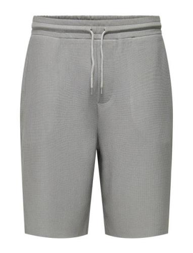 Onsdrum Pleated Shorts Bottoms Shorts Casual Grey ONLY & SONS