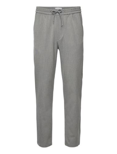 Como Tapered Drawstring Pants Bottoms Trousers Casual Grey Les Deux