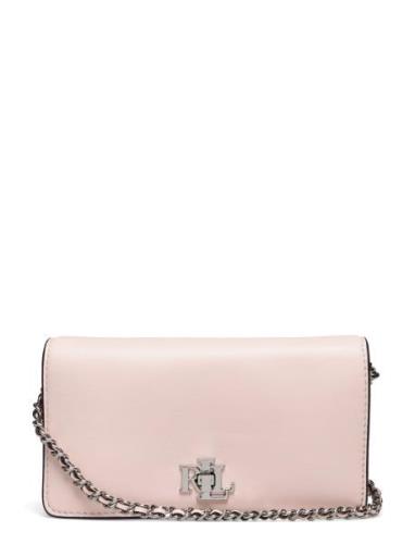 Leather Crossbody Turn-Lock Tech Case Bags Clutches Pink Lauren Ralph ...