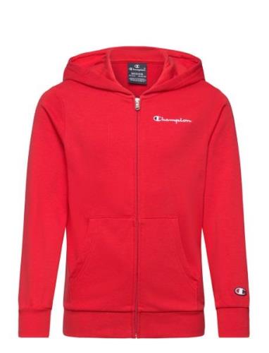 Champion Hooded Full Zip Sweatshirt Röd