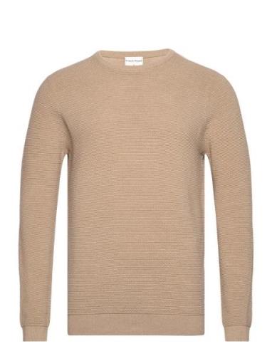 Bs Moritz Regular Fit Knitwear Tops Knitwear Round Necks Beige Bruun &...