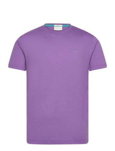 GANT Contrast Logo Ss T-Shirt Lila