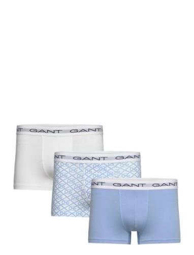 G Pattern Trunk 3-Pack Boxerkalsonger Blue GANT