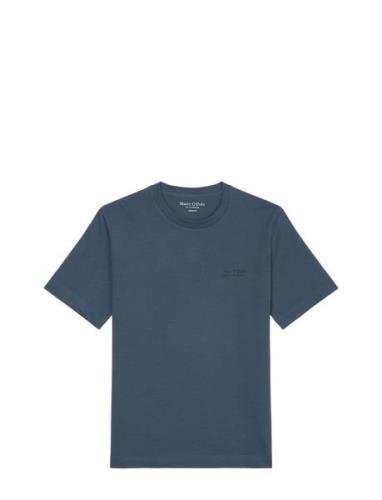 Marc O'Polo T-Shirts Short Sleeve Marinblå