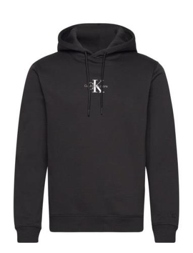 Calvin Klein Jeans Monologo Hoodie Svart