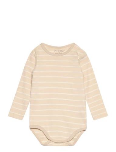 Fixoni Body Ls W. Yd Stripe Beige