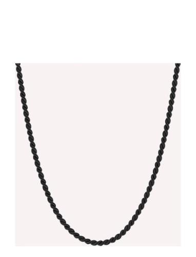 Steel & Barnett Helix Necklace Svart