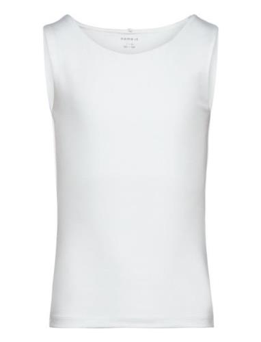 Nkfsille Xsl Tank Top Tops T-shirts Sleeveless White Name It
