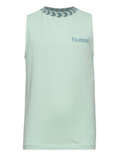 Hmljanet Top Tops T-shirts Sleeveless Blue Hummel