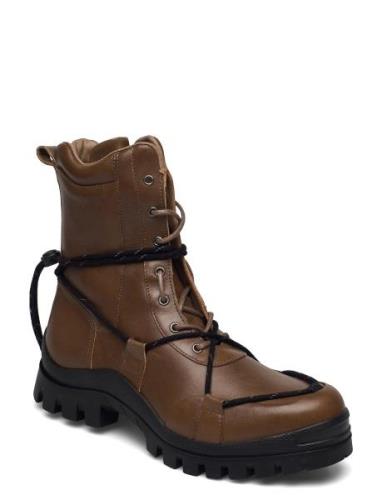 Ulsrud Boot Shoes Boots Ankle Boots Ankle Boots Flat Heel Brown HOLZWE...