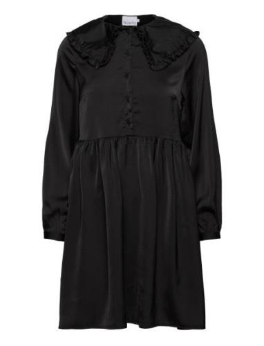 Dania Dress Polyester Kort Klänning Black Noella