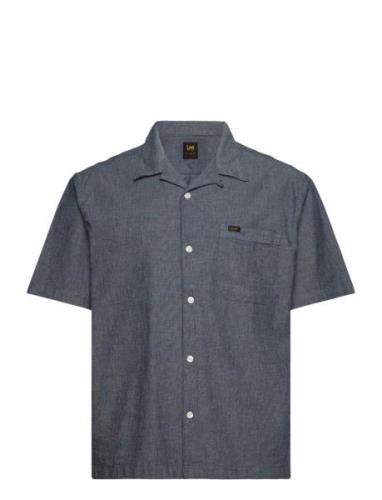 Resort Shirt Tops Shirts Short-sleeved Blue Lee Jeans