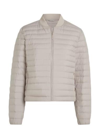 Calvin Klein Packable Super Lw Padded Bomber Beige