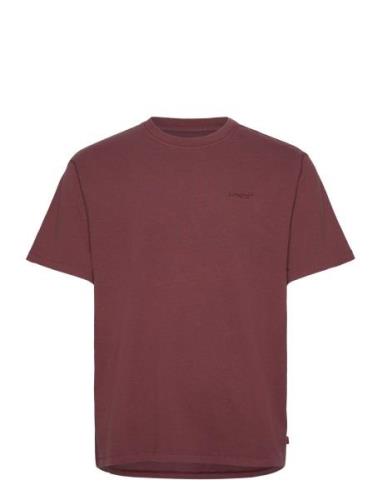 Red Tab Vintage Tee Red Mahogany Garmen Tops T-shirts Short-sleeved Bu...