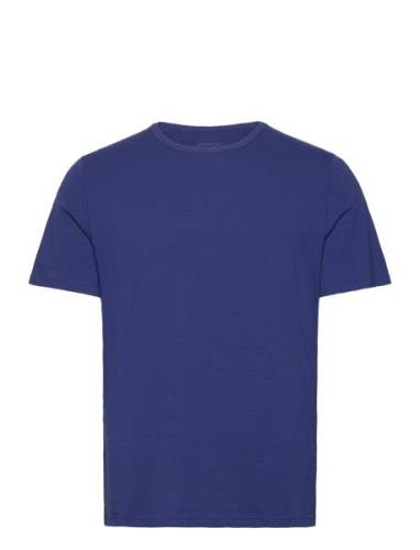 Sloggi Men Go Shirt O-Neck Regular Tops T-shirts Short-sleeved Blue Sl...
