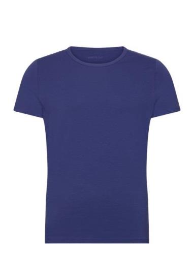 Sloggi Men Go Shirt O-Neck Slim Fit Tops T-shirts Short-sleeved Blue S...