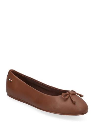 Tommy Hilfiger Essential Chic Ballerina Brun