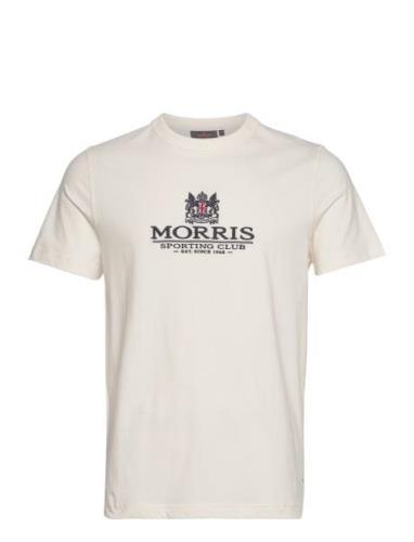 Trevor Tee Designers T-shirts Short-sleeved Cream Morris
