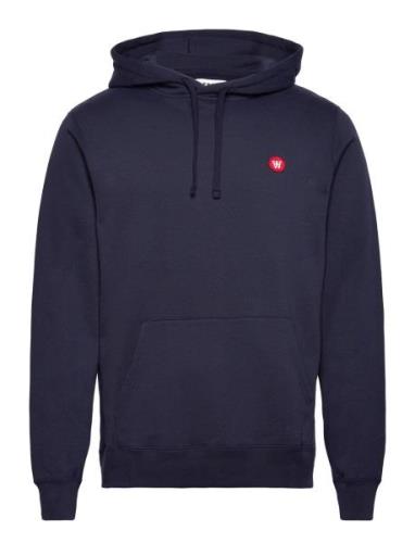 Ash Hoodie Gots Tops Sweat-shirts & Hoodies Hoodies Navy Double A By W...