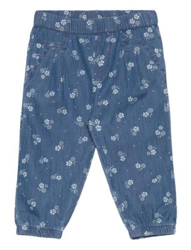 Minymo Pants Aop Chambray Blå