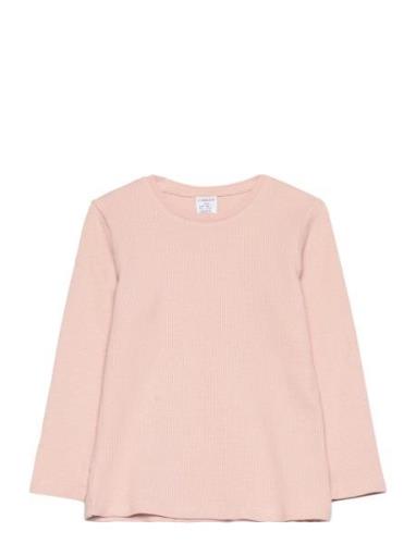 Lindex Top L S Basic Rib Rosa