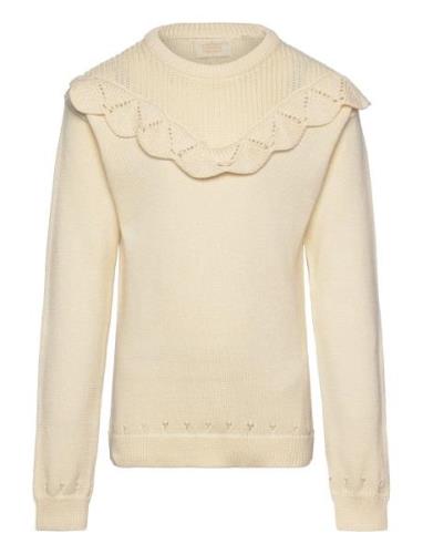 Pullover Cotton Tops Knitwear Pullovers Cream Creamie
