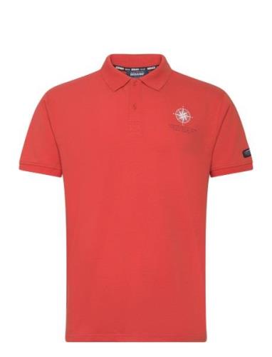 Performance Pique Tops Polos Short-sleeved Orange Sebago